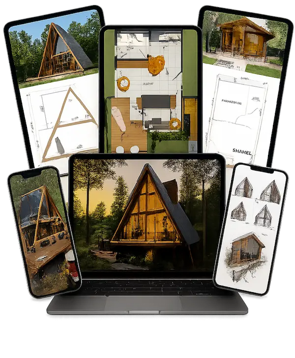 Mockup do produto — Projeto Chalé Raiz