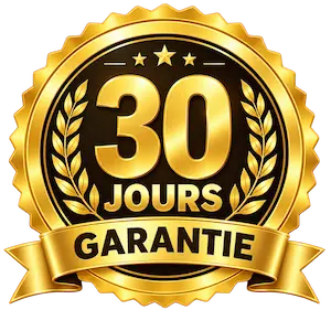 Sceau de garantie de 30 jours — Projet Chalet Racine